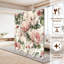 Paravent pliant à 4 panneaux, motif floral rose poudré royal avec roses et feuilles vertes, en toile, séparateur de pièce autoportant, cloison de protection pour plus d'intimité-134515098-134515100