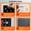 Pegboard, Metal Peg Board Panels Black Modular Wall Organizer Kit