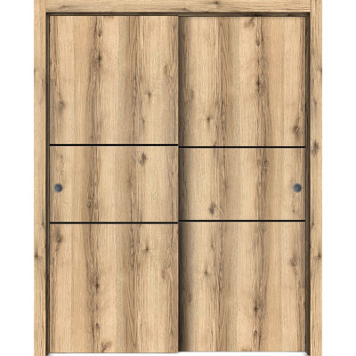 Porte de grange en bois massif massif