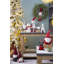 Ensemble de 4 gnomes assis en tissu 4 po x 3,5 po x 11,5 po gris / blanc