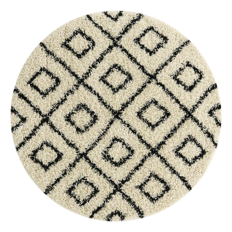 Attore Geometric Indoor Rug, Round 5'3"