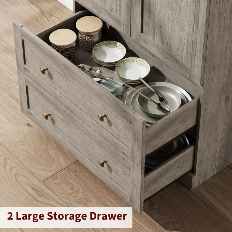 182.4cm Kitchen Pantry, Grey