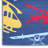 Arranjeet Machine Washable Navy Multicolor Indoor Rug-107264559