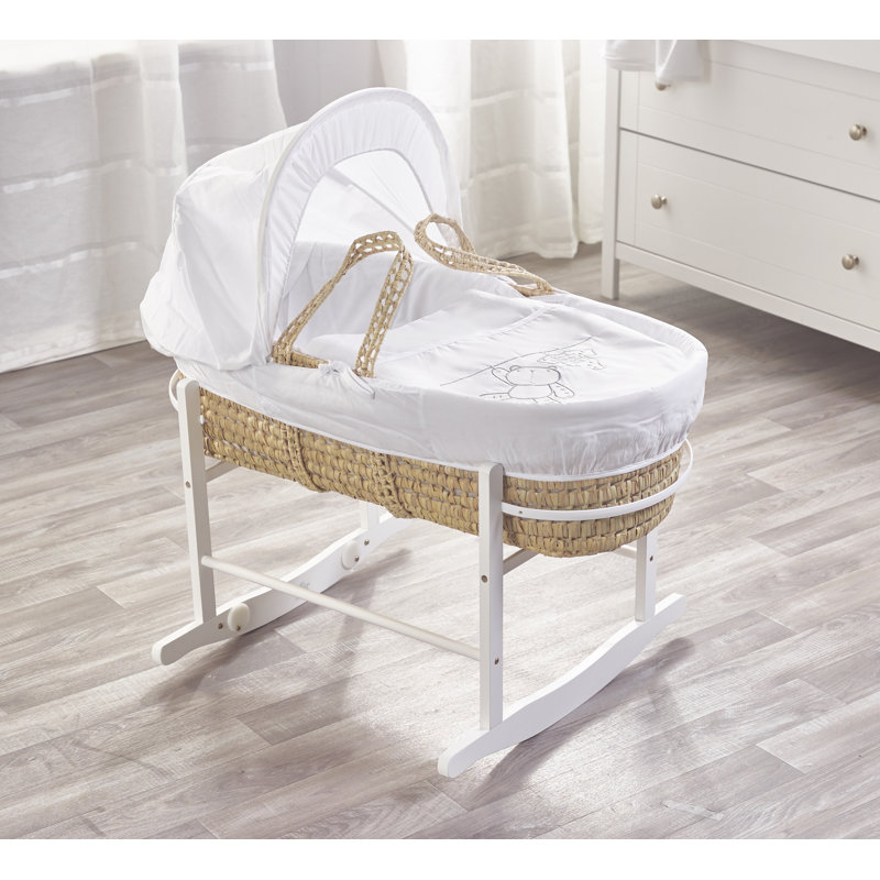 Moses Basket with Bedding with Mattress