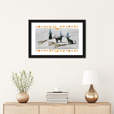 « Black Cat collection D » par Grace Popp-impression d’art graphique