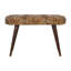 Banc rembourré en velours