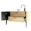 20" Wall-Mounted Bathroom Vanity With Ceramic Sink, Storage Cabinet With Doors