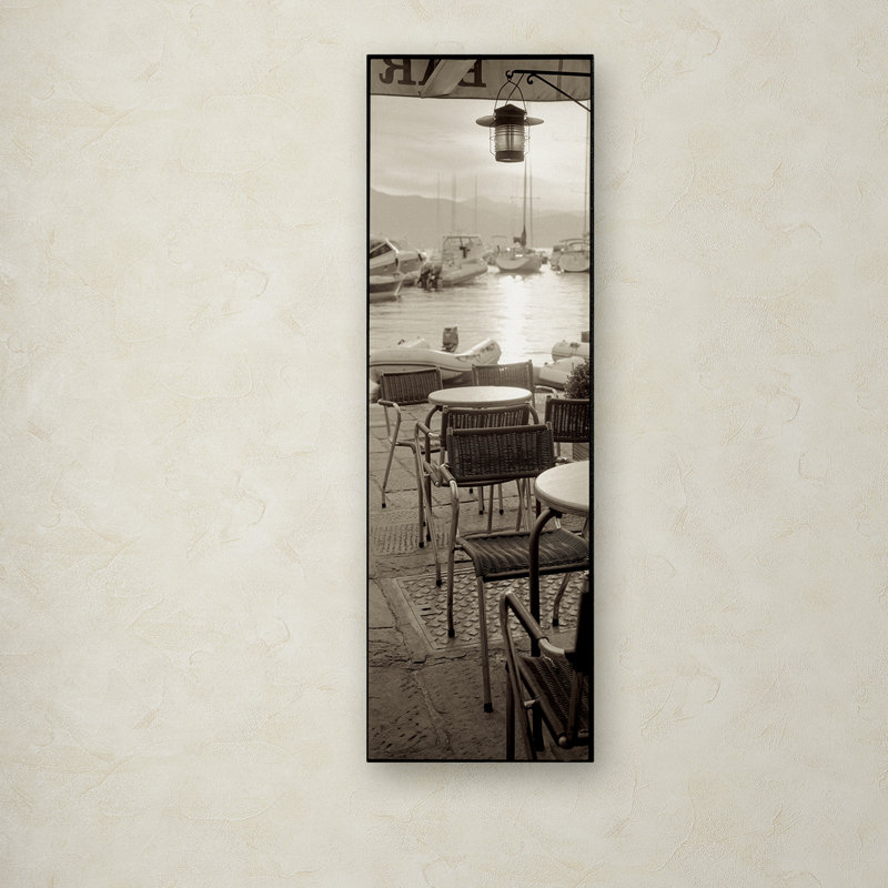 Alan Blaustein «Portofino Caffe I», reproduction de photo sur toile tendue, H 24 po x l 8 po x P 2 po