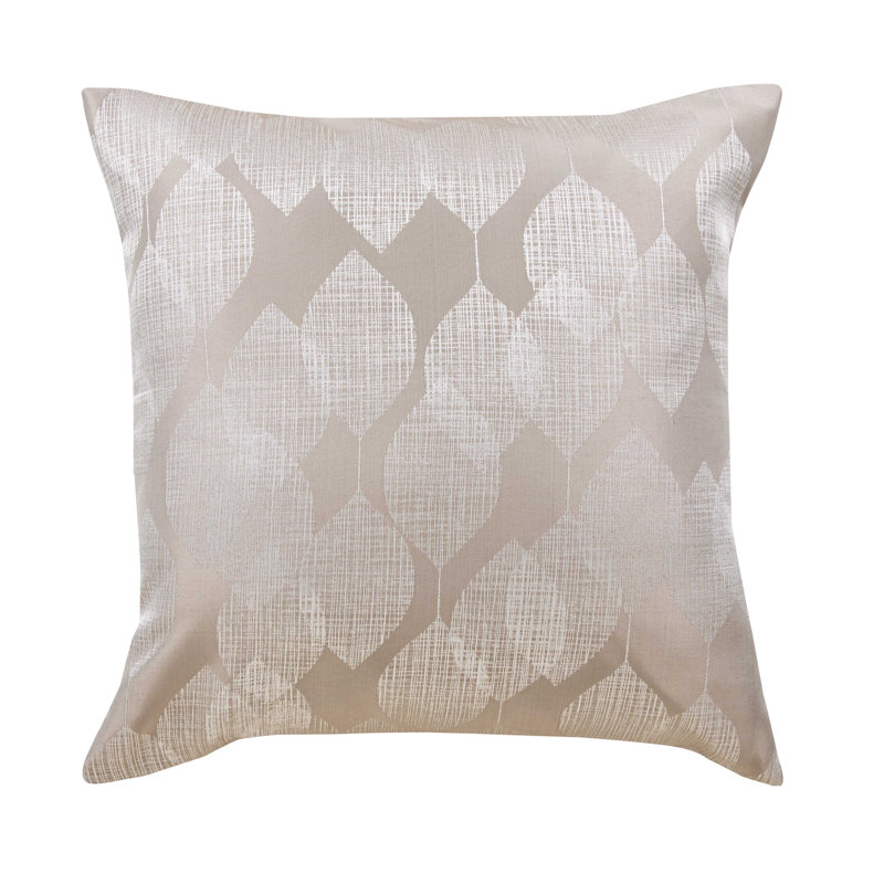 Barile Geometric Square Cushion, Natural