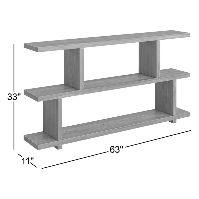 Miri 32.7" Accent Shelves, Black