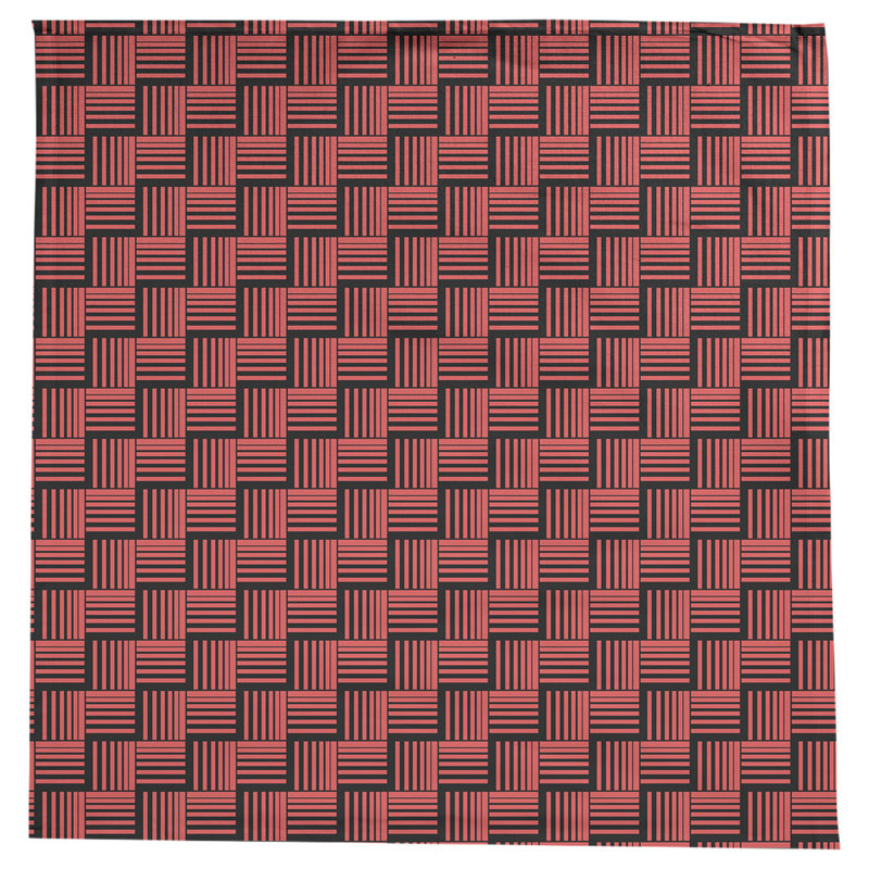 Rayures nattes classiques Nappe, Rouge