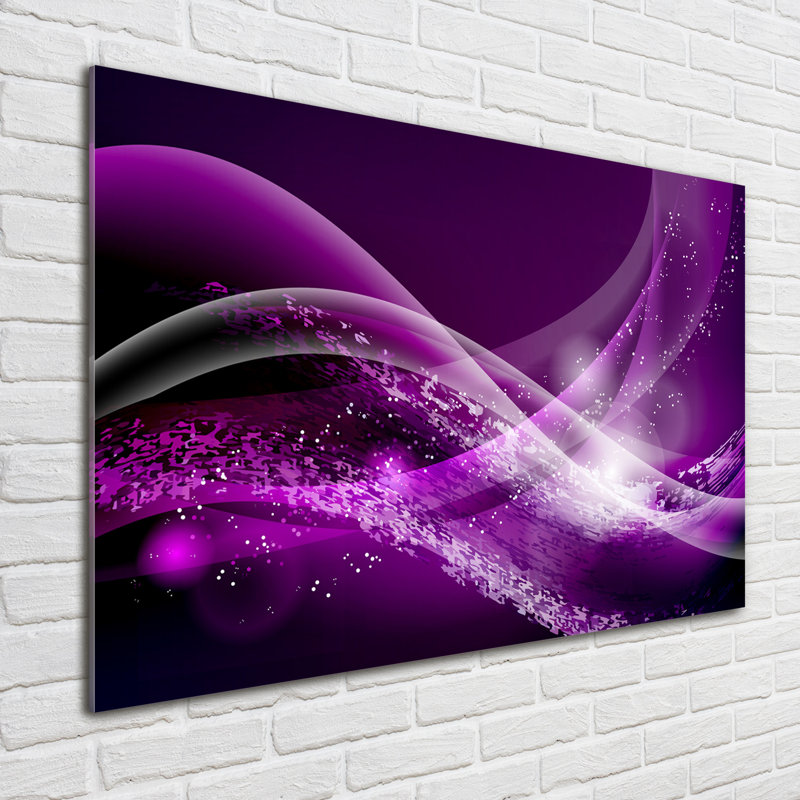 Abstract Wave - No Frame Print on Glass