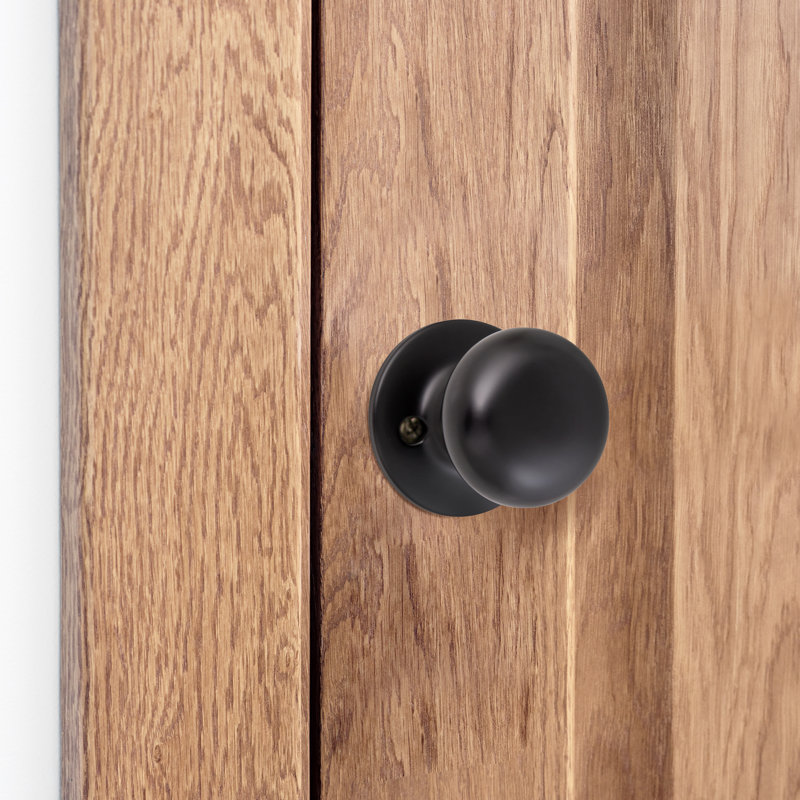 Cambridge Single Dummy Door Knob, Matte Black