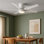 Ventilateur de plafond intelligent d'intérieur / extérieur de 52 po Vail avec DEL intégrée et télécommande Hiro