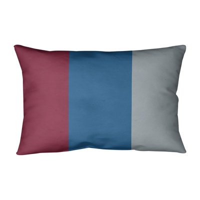 Striped Cotton Blend Reversible Pillow Cover
