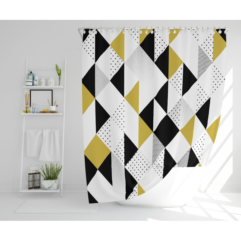 Fleischmann Polyester Shower Curtain, 168cm H x 168cm W