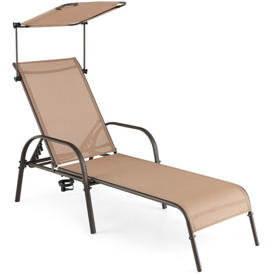 Menno Outdoor Metal Chaise Lounge