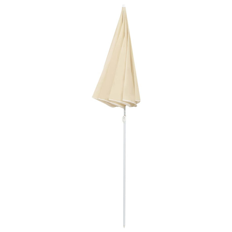 Parasol de plage lumineux 70,9 po, Beige