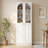‌23.6" Arched Glass Door Bookcase - 6-Tier Farmhouse Pantry, Tall Wooden Shelf, Seamless Fit For Home Office/Living Room/Kitchen-1200909172