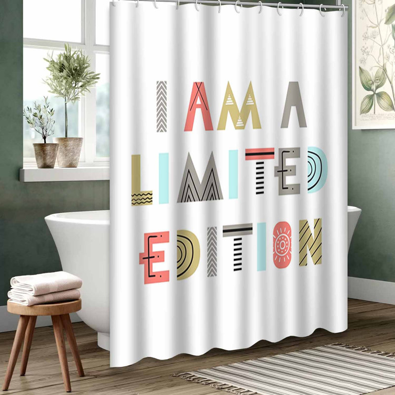 Rideau de douche noir imperméable, rideaux de douche pour la salle de bain avec 12 crochets, 72" L x 78" W