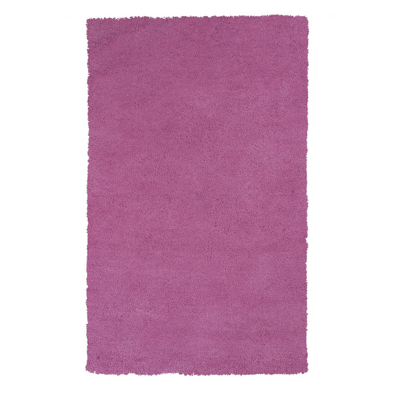 Tapis rose vif tissé à la main Derra, Rectangle 9 pi x 13 pi