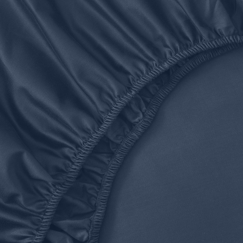 Ensemble de 4 valises pour chambre d'amis, Ensemble de draps très grand + 2 taies d'oreiller, Bleu minuit