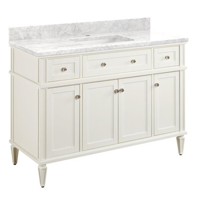 Elmdale 48" Freestanding Mahogany Single Vanity Rectangular Undermount Sink
