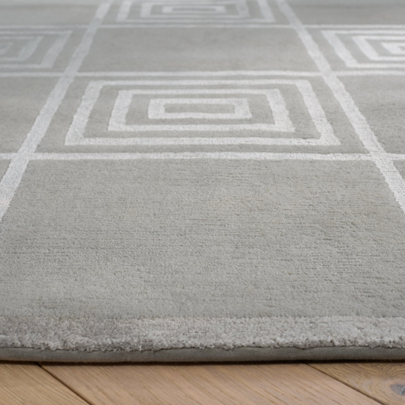Ralph Lauren Alistair Tiles Wool, Viscose Geometric Rug, Rectangle 9' x 12'
