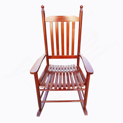 Chaise berçante en bois