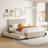 Faredo Upholstered Panel Storage Bed-80666892