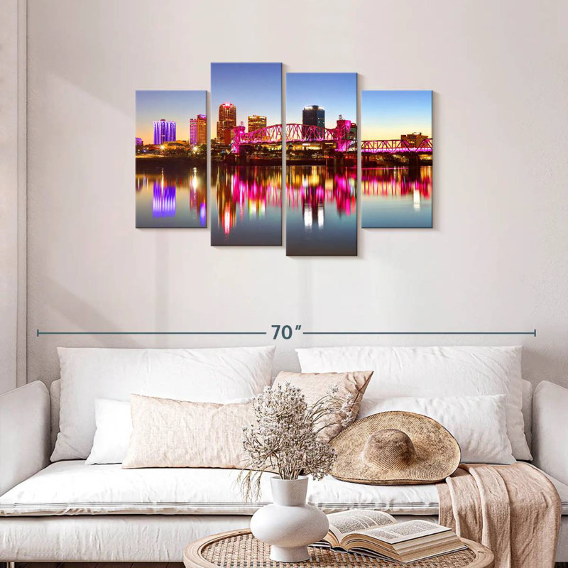 Nicci Little Rock Skyline, 27" H x 43" W