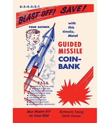 " Guided Missile Coin-Bank "