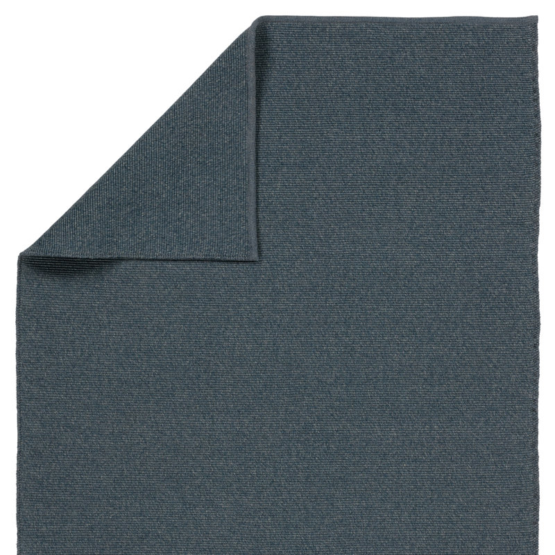 Tapis bleu marine fait à la main Jaipur Living Flint (2 pi x 3 pi), Rectangle 2 pi x 3 pi