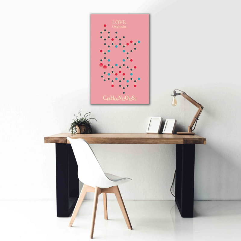 «Oxytocin Molecule 2» par Epic Portfolio, estampe numérique sur toile, H 40 po x l 26 po x P 1,5 po
