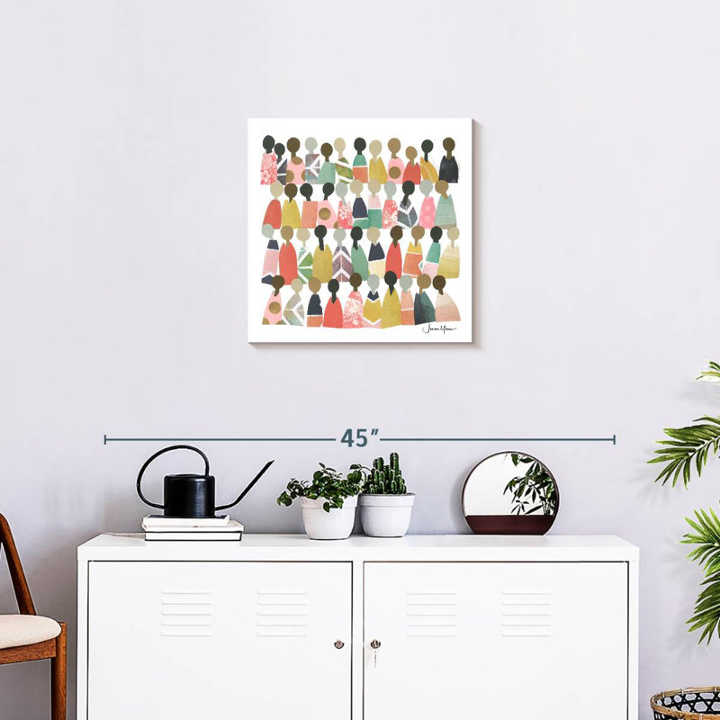 Leisha Rainbow Children, 20" H x 20" W