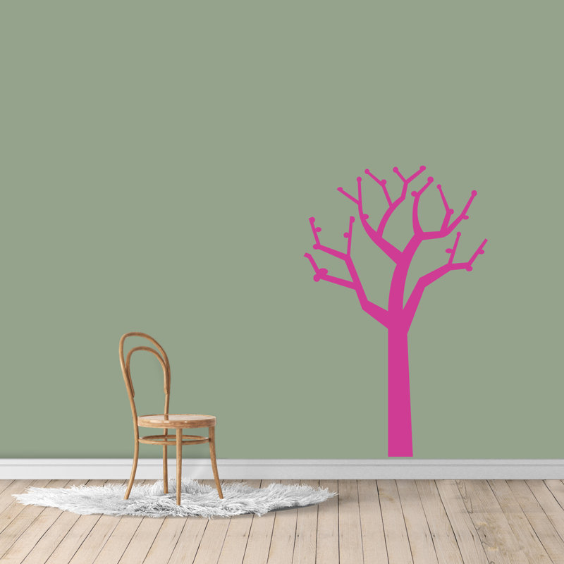 Décalcomanies murales arbre, Rose vif