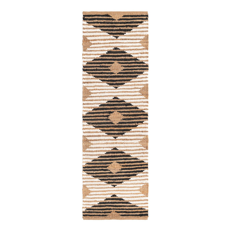 Bonnie-Mae Cotton Geometric Indoor Rug, Runner 2'7" x 8'