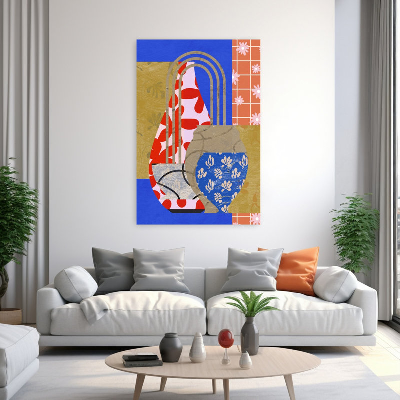 Art contemporain, art contemporain abstrait, H 60 po x l 40 po