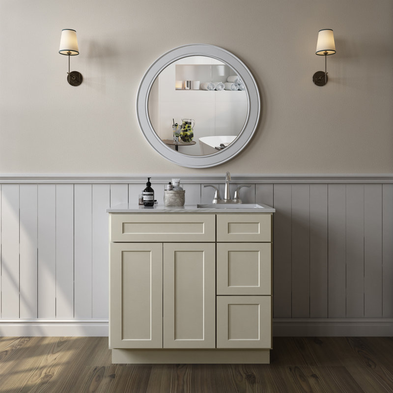 Bases de meuble-lavabo, portes à fermeture douce, pour la salle de lavage, la salle de douche, la buanderie.