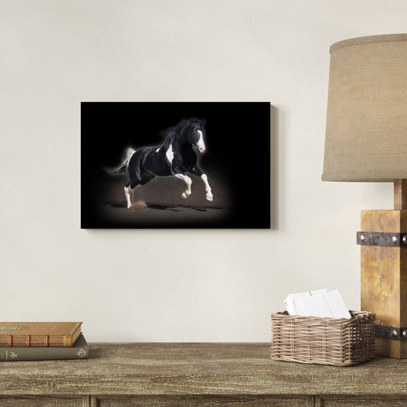 Portrait de cheval, H 12 po x l 18 po x P 1,25 po