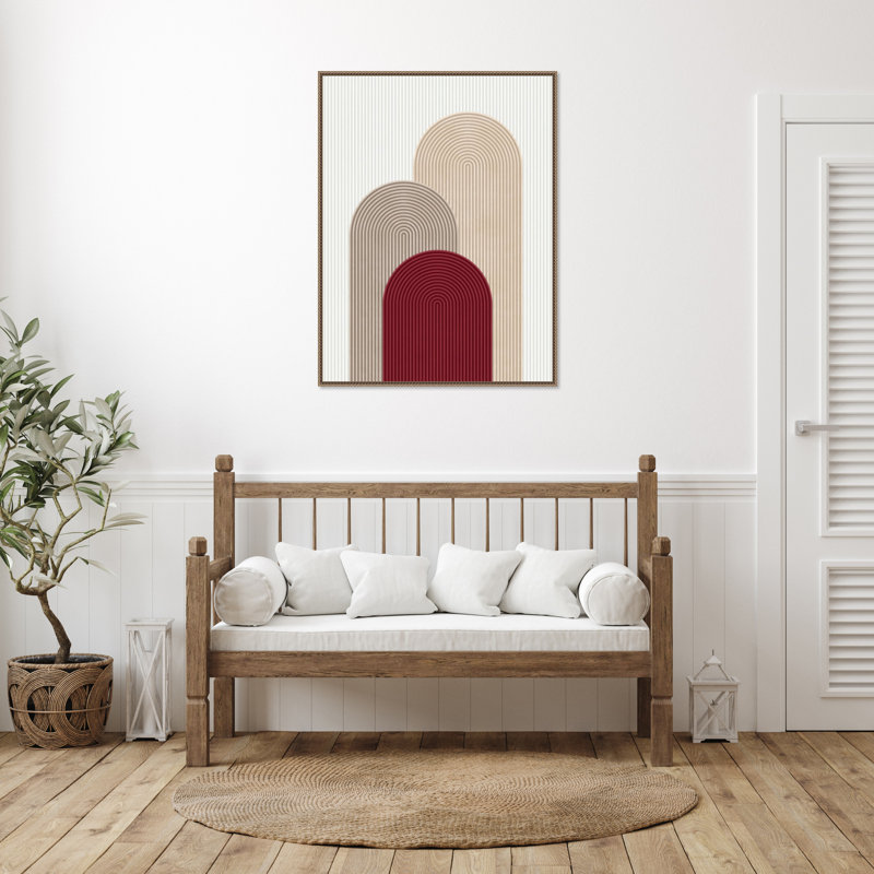 «Circle composition 4» par Vitor Costa, reproduction d'art sur toile encadrée, H 42 po x l 32 po