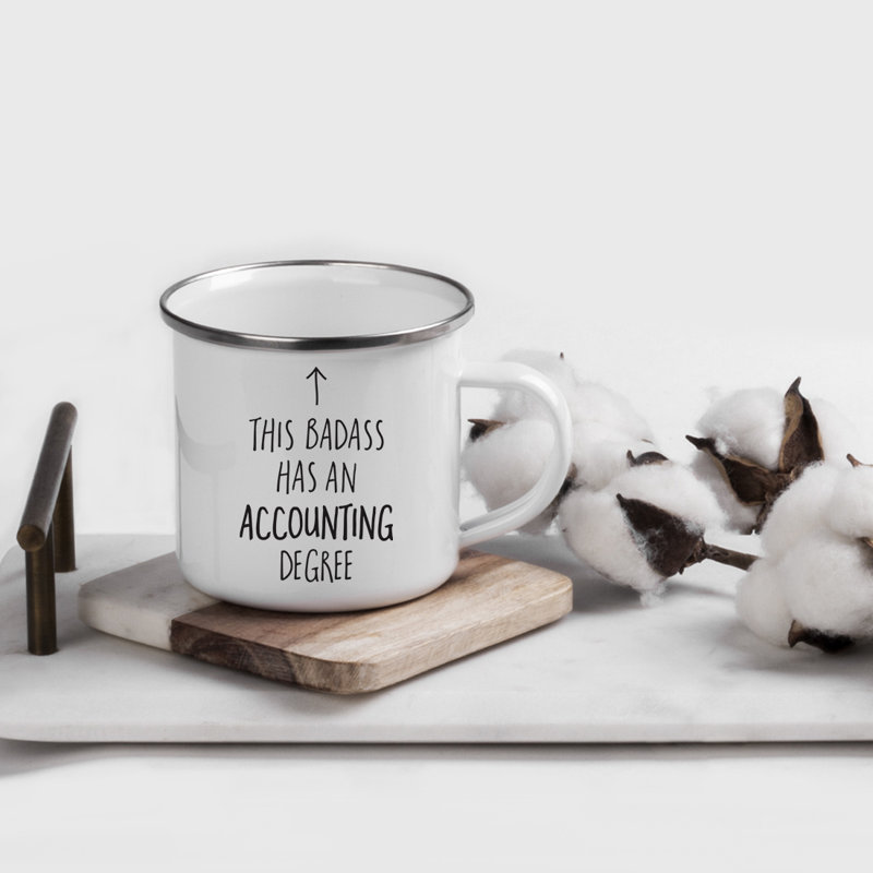 11 oz. Tasse à café en forme de feu de camp en acier inoxydable Graduation
