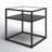 Duran Glass Top End Table