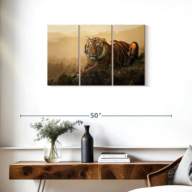 Brampt Fierce Sumatran Tiger, 20" H x 33" W
