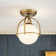 1 - Light Globe Semi Flush Mount
