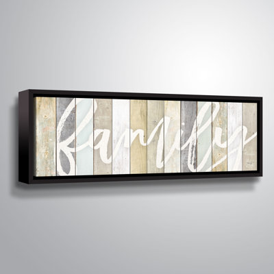« family », art textuel sur toile