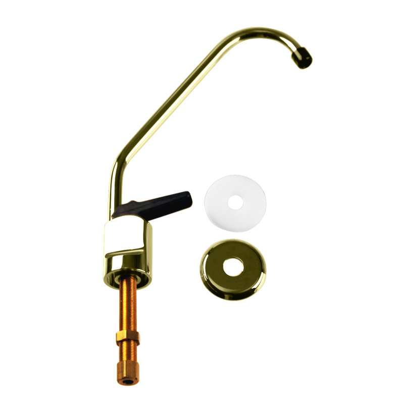 8" Touch-Flo Style Pure Cold Water Dispenser Faucet, Polished Brass