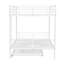 Lit double superposé au dessus d'un lit double avec gigogne, blanc-1663509897-1663509898