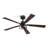 Cissline 48" Black Industrial Caged Ceiling Fnas with Light Kit and Remote for Bedroom-1217610438