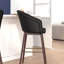 Tabouret de bar à dossier moyen de qualité commerciale avec pieds en bois de hêtre et dossier courbé-546541672-546541589-546541673